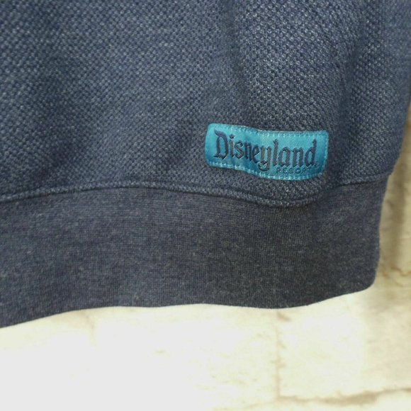 Disneyland Resort Mickey Mouse Compass Sweatshirt Men's Small Blue EUC - Picture 3 of 7